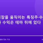 지금 시장을 움직이는 특징주·수혜주 — 진짜 수익은 테마 뒤에 있다