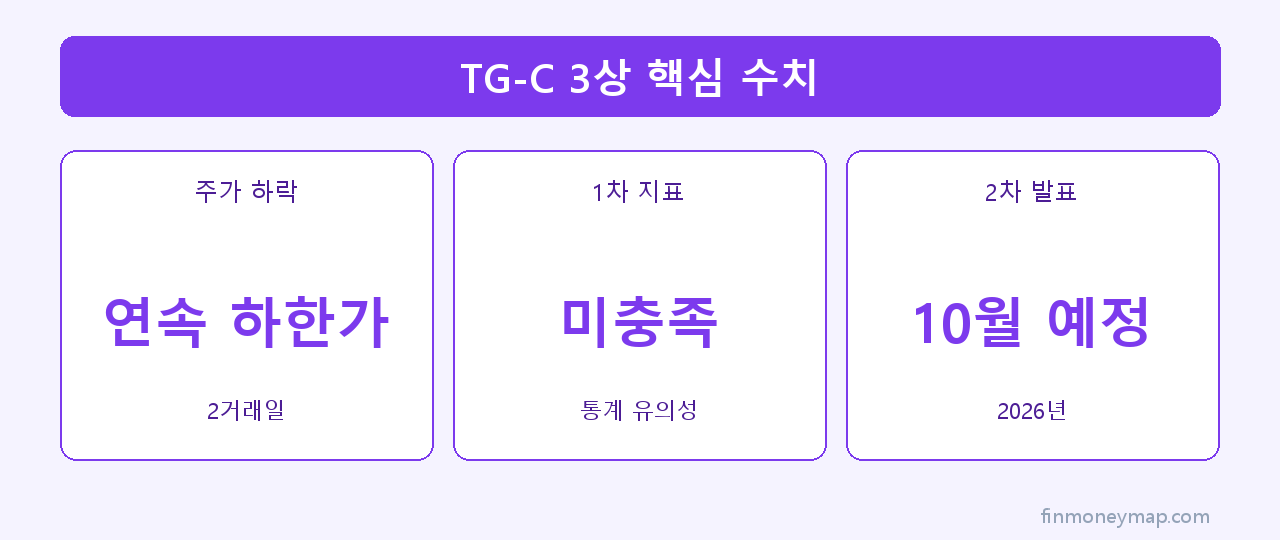 TG-C 3상 핵심 수치 인포그래픽 2026
