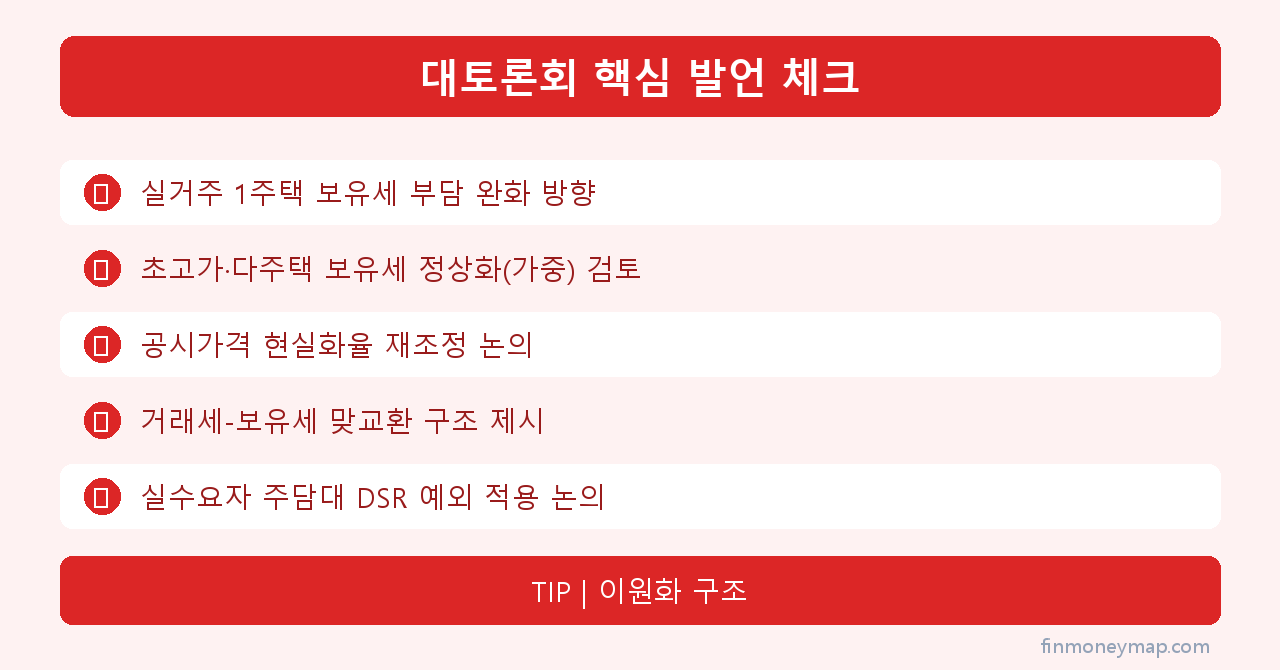 대토론회 핵심 발언 체크 인포그래픽 2026