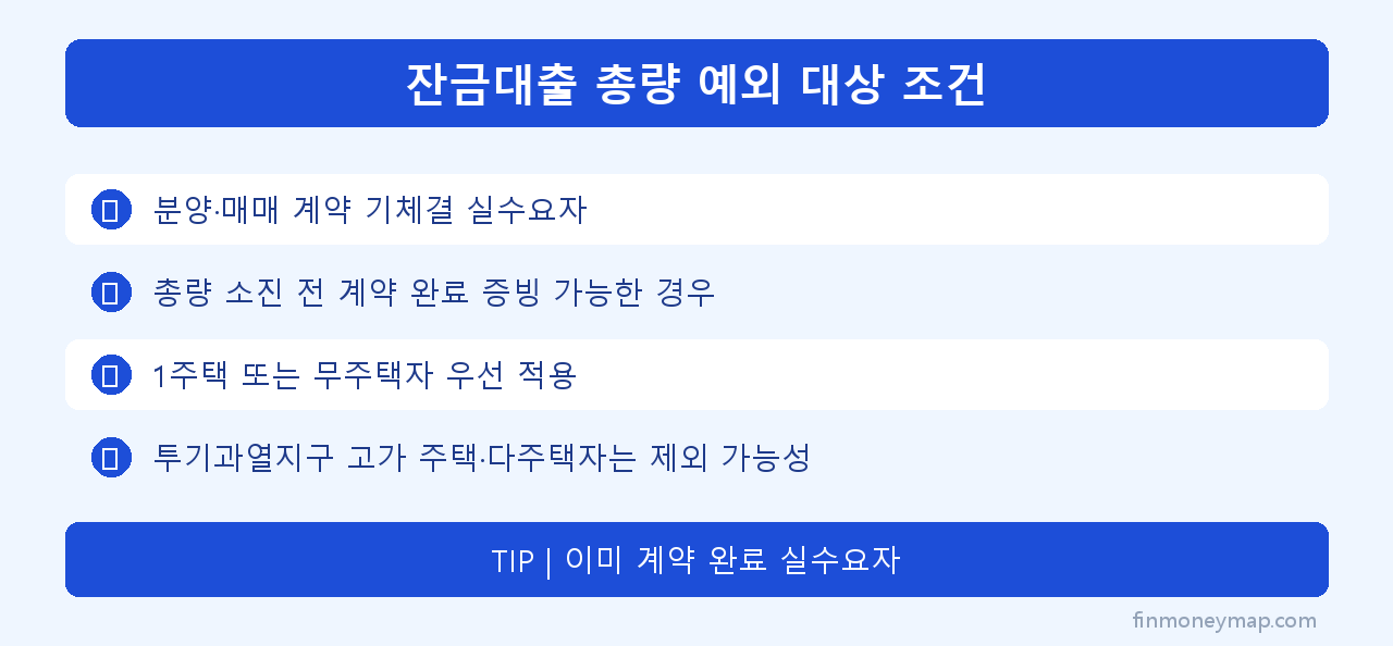 잔금대출 총량 예외 대상 조건 인포그래픽 2026