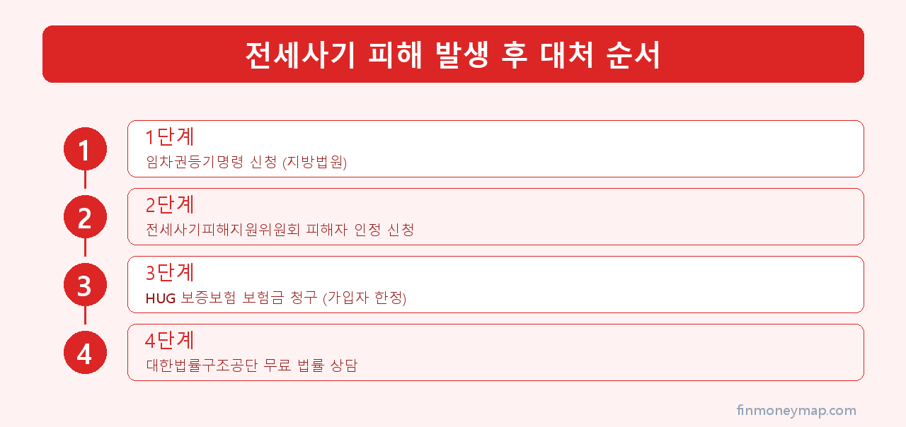 전세사기 피해 발생 후 대처 순서 인포그래픽 2026